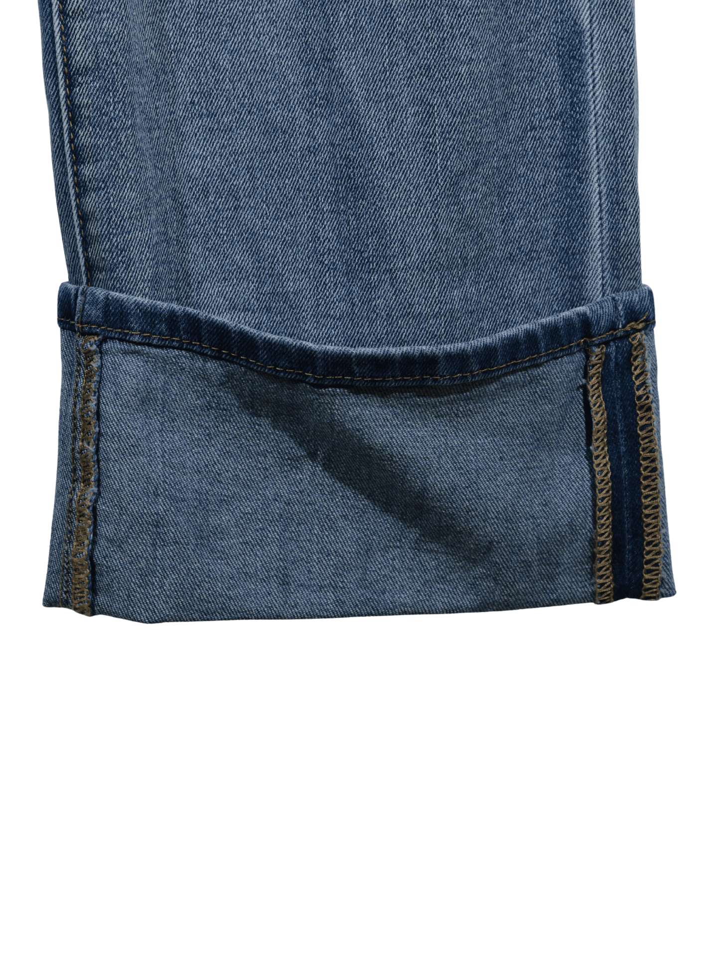 Jeans a palazzo con risvolto