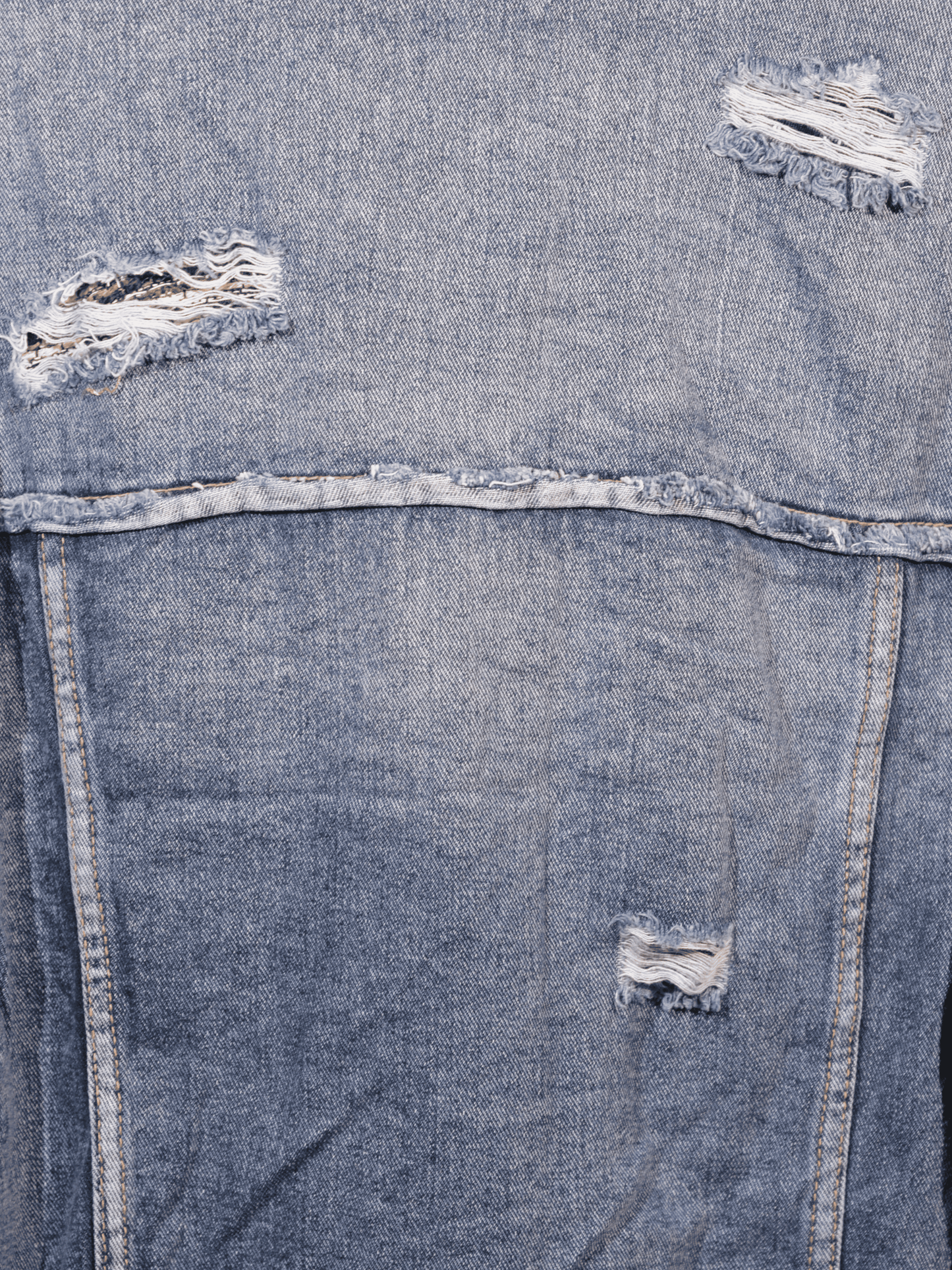 Giubbino Jeans Oversize con Patchwork e Paillettes
