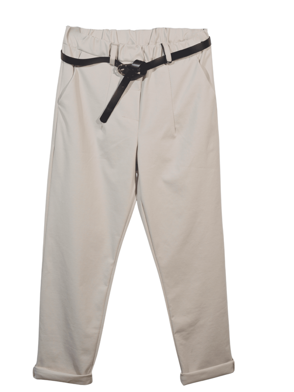 Pantalone regolare con cintura