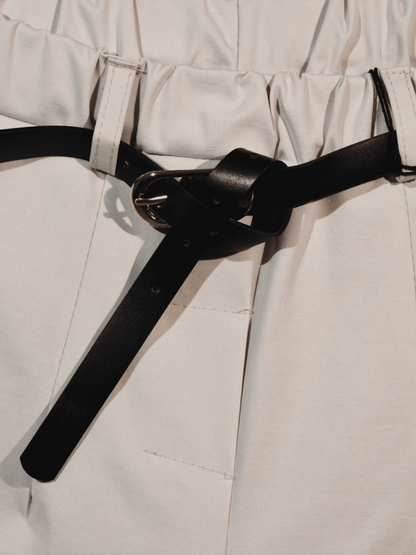 Pantalone regolare con cintura