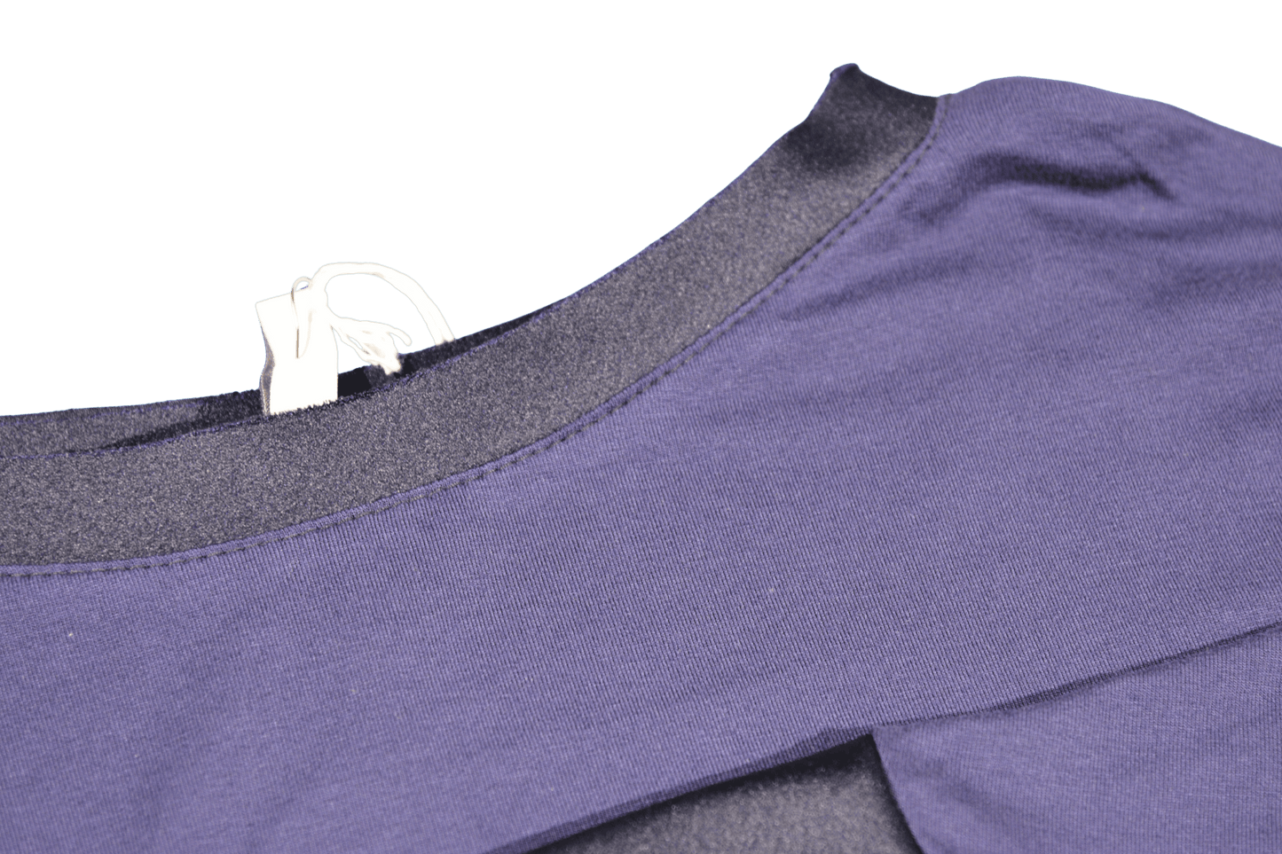 T-shirt barchetta maniche 3/4 con dettagli in raso
