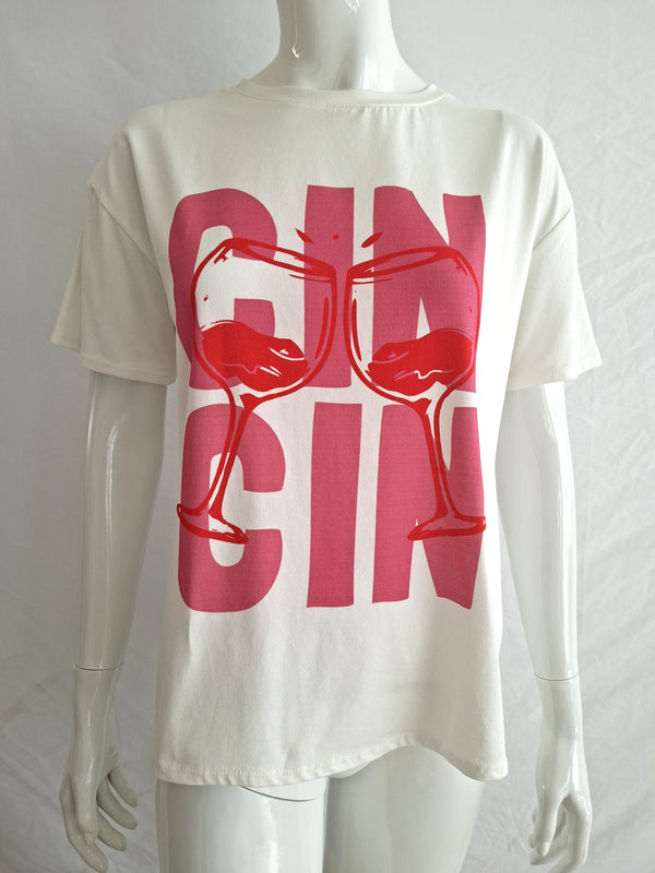 T-shirt stampa manica corta