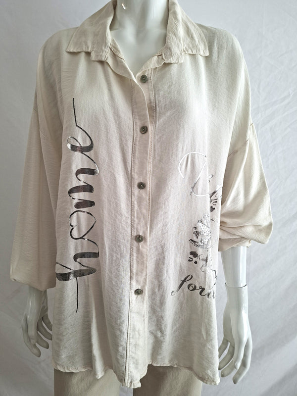Camicia con stampa