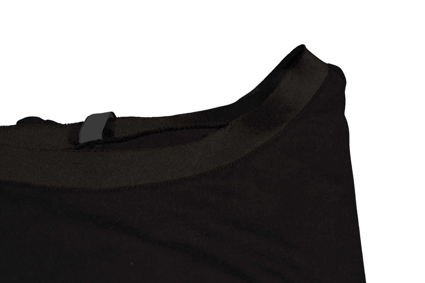 T-shirt barchetta maniche 3/4 con dettagli in raso