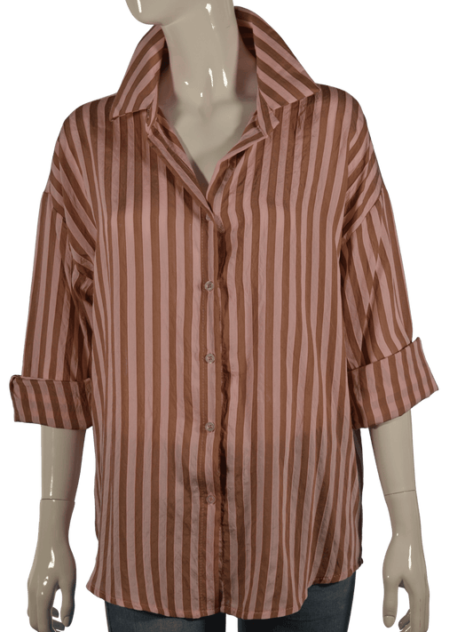 Camicia a righe large
