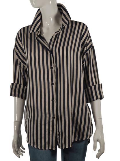 Camicia a righe large