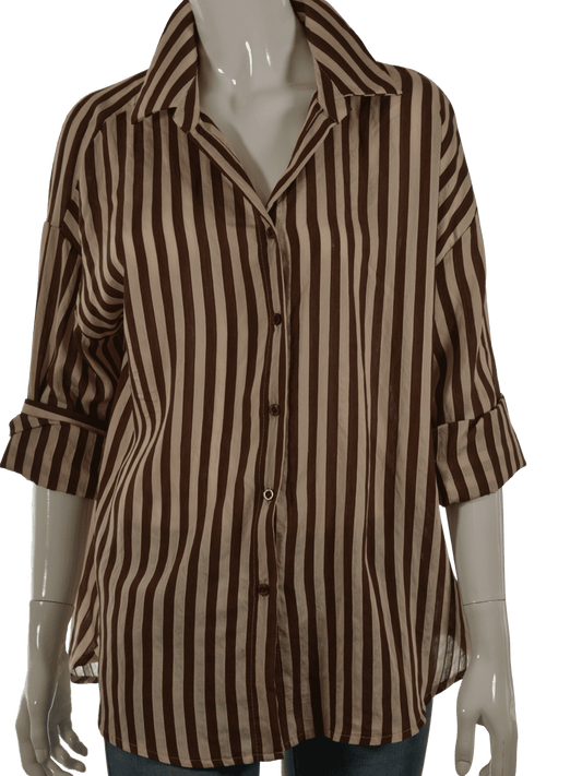 Camicia a righe large