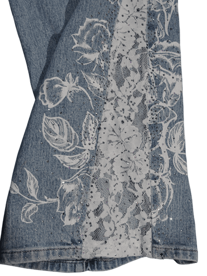 Jeans con pizzo