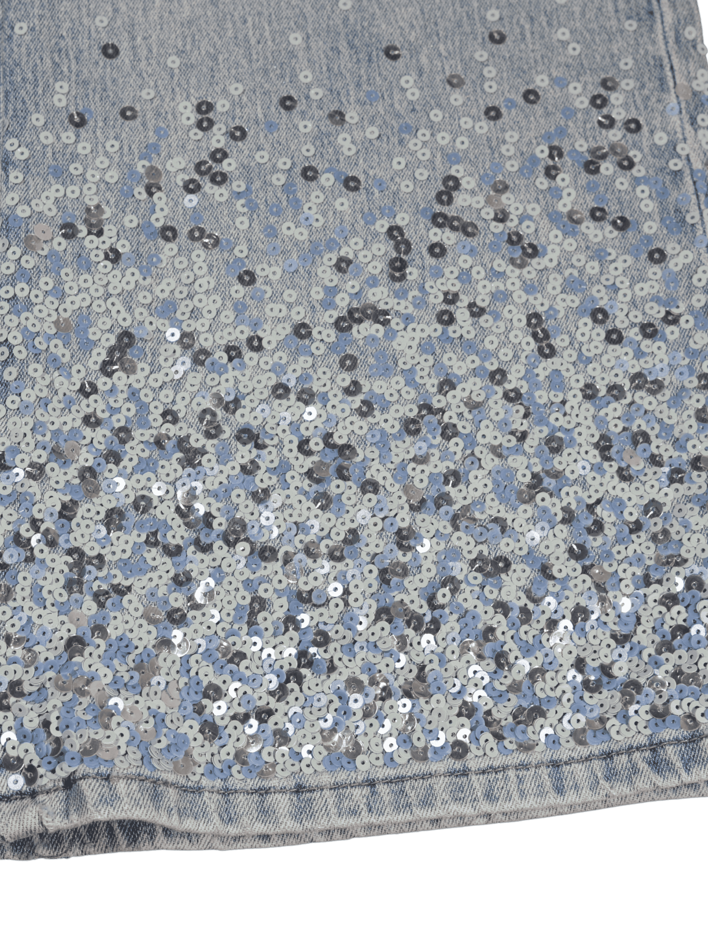 Jeans a palazzo con paillettes