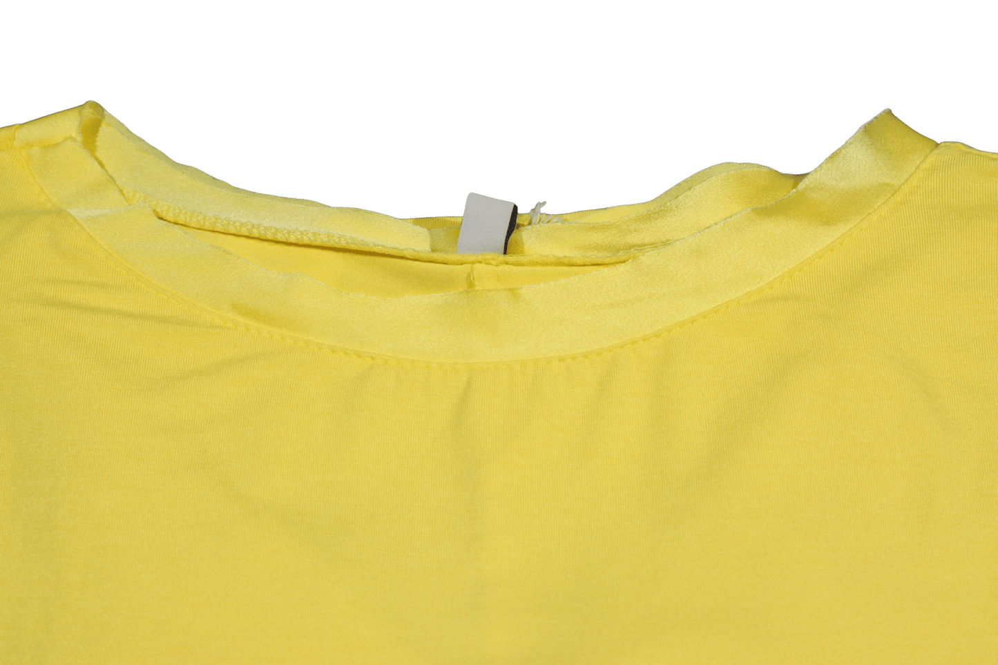 T-shirt barchetta maniche 3/4 con dettagli in raso