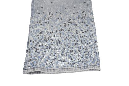 Jeans a palazzo con paillettes