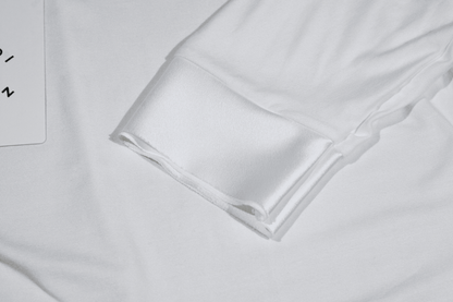 T-shirt barchetta maniche 3/4 con dettagli in raso