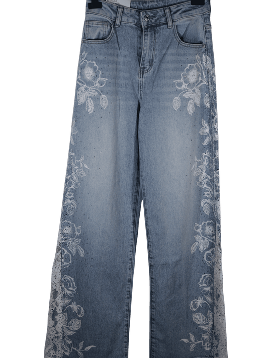 Jeans con pizzo