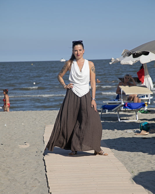 completo canotta + pantalone fantasia foto